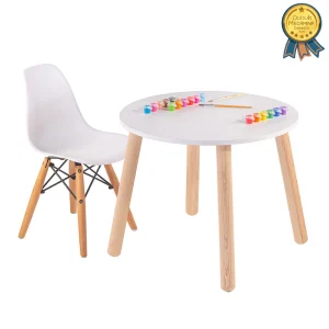 Mesa Circular 11 - Silla Berlin (no barnizado)