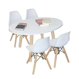 Mesa Ovalada - Cuatro sillas Berlin