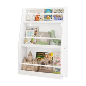 Librería Infantil Blanca de 3 Niveles – Lestarain
