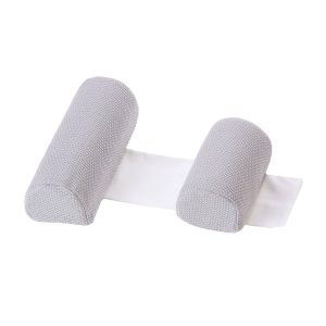 Cojín antivuelco infantil Alondra desenfundable Carezza gris/blanco