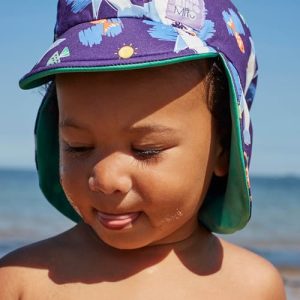 Gorro de playa reversible, tropical, L-XL (1-2+ años) – Bambino Mio