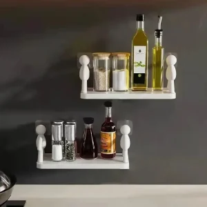 Pack 3 Estante Flotante Autoadhesivo Gris