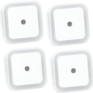 Set de 4 Lámpara Nocturna con Sensor Quitamiedos