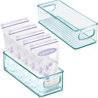 Juego de 2 cajones de plástico sin BPA – mDesign