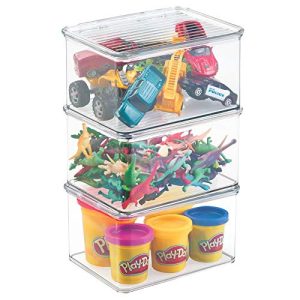Juego de 3 organizadores de juguetes con tapa – mDesign